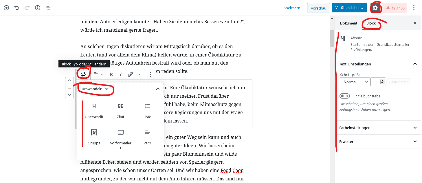 BILD: Blöcke bearbeiten