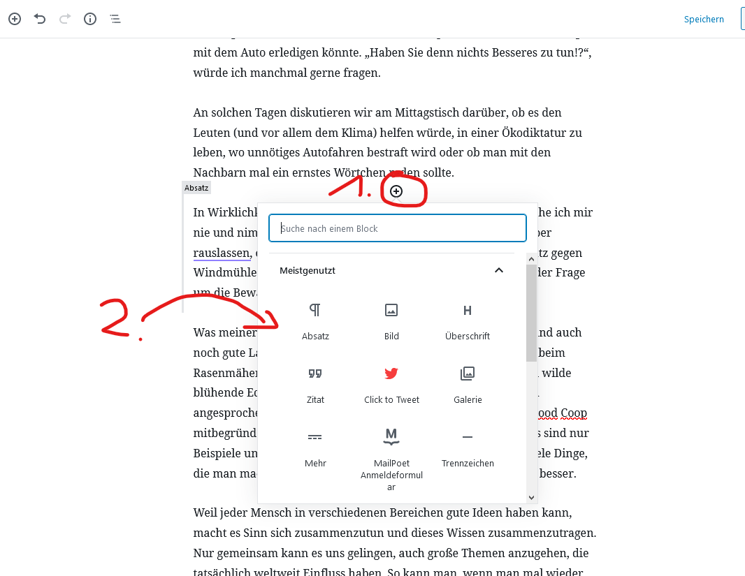 BILD: Block einfügen
